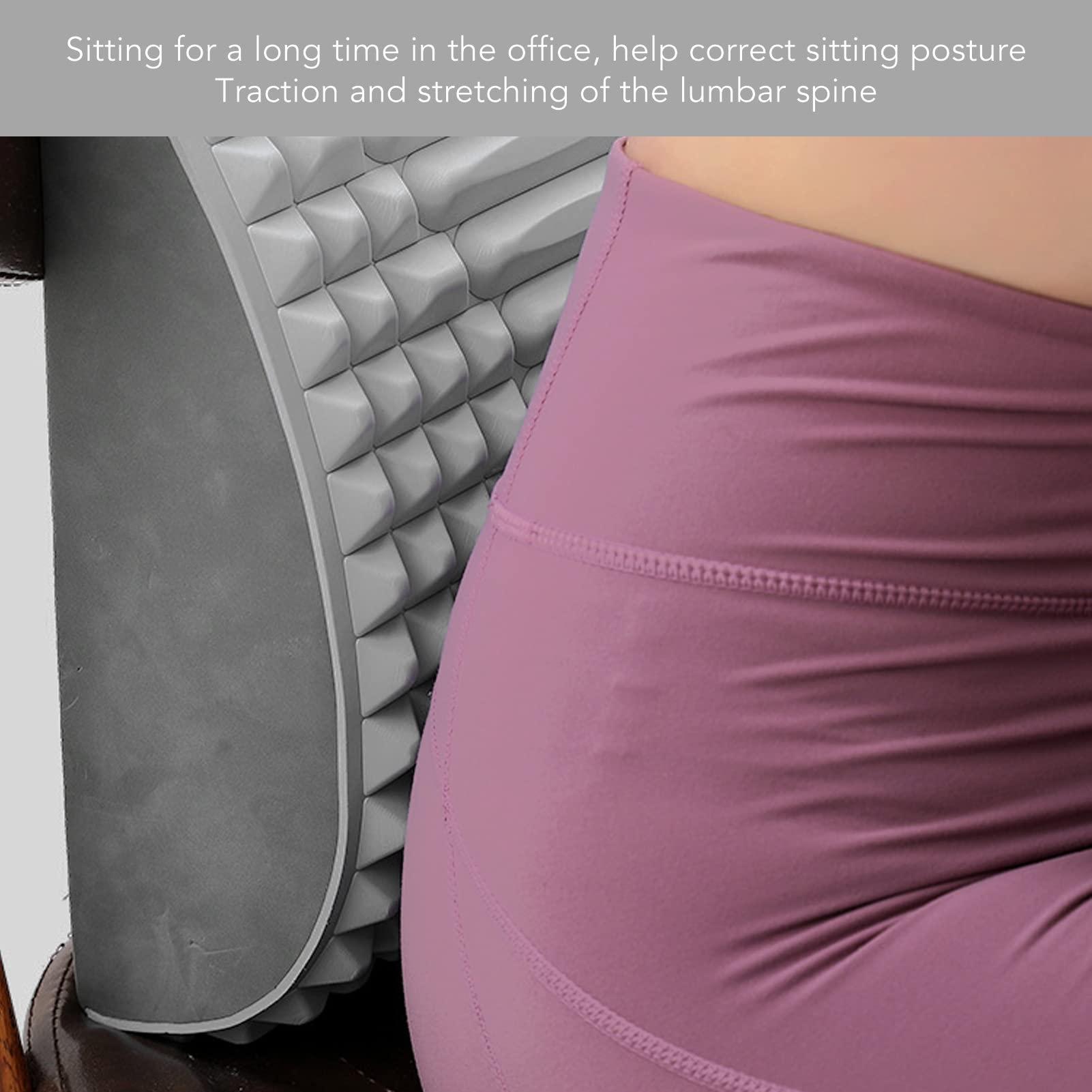 Diydeg Back Stretcher for Lower Back Pain Relief, Neck Cracker Back Cracker Board, Back Cracking Device, Back Massager for Scoliosis, Spine Decompression, Neck and Shoulder Relaxer (Grey)