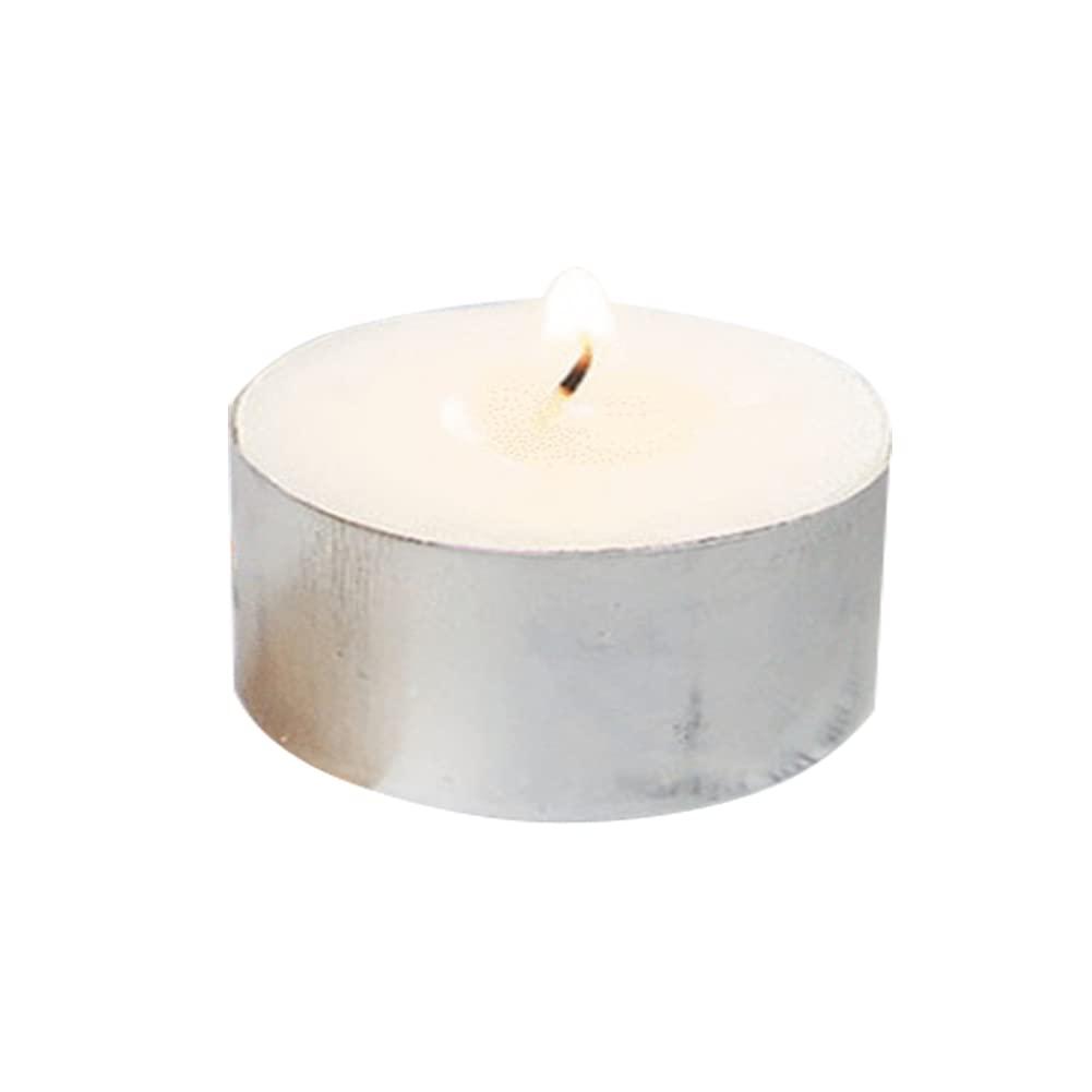 Magik Magik 100-200 Pc Tea Light Candle 4h Long Lasting Natural Palm Oil White Unscented (100 Pack)