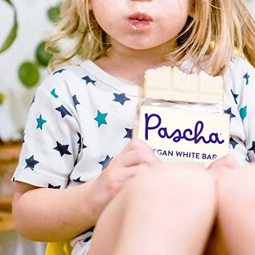 Pascha Pascha Organic Vegan White Chocolate Bars, UTZ, Gluten Free, Non GMO, 10 Count(Pack of 1)