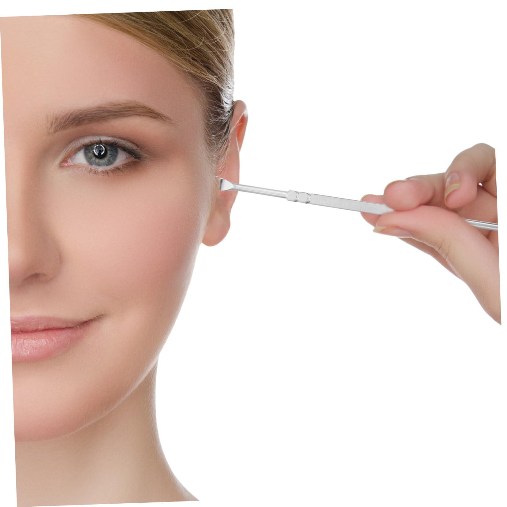 Healvian Healvian 18 Pcs Ear Picking Set Kit Earwax Ear Something Cleaner Buds Removal Ear Cleaning Drops Vet Ear Digger LED Strip Lights Cancelling Washer Device Silver Stainless Steel 410