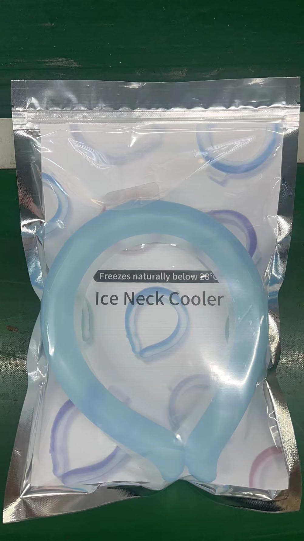 Generic Cooling Neck Wrap Neck Cooling Tube, Reusable Neck Cooler for hot Weather, Long-Lasting Cooling Neck ice Pack, Instant Cooling Refresh hot Menopause (Blue)
