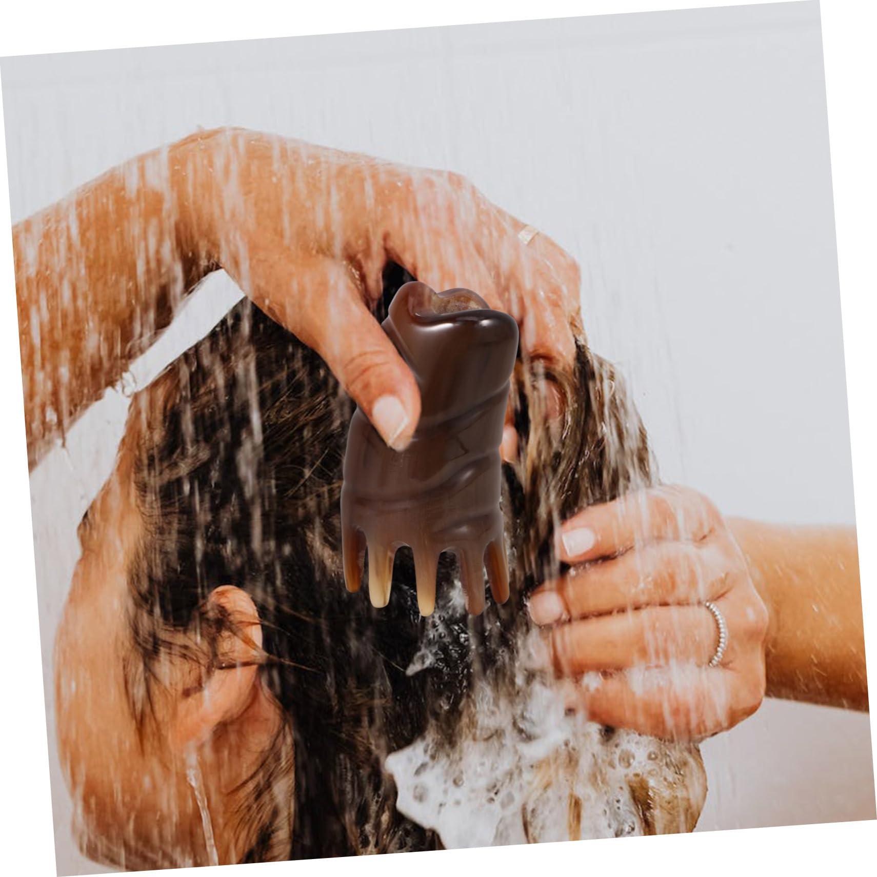 SEWOART SEWOART Bamboo Hair Washing Tool for Head Massage Scalp Massage Brush Massage Comb Scalp Portable Shampoo Brush Hair Cleansing Brush