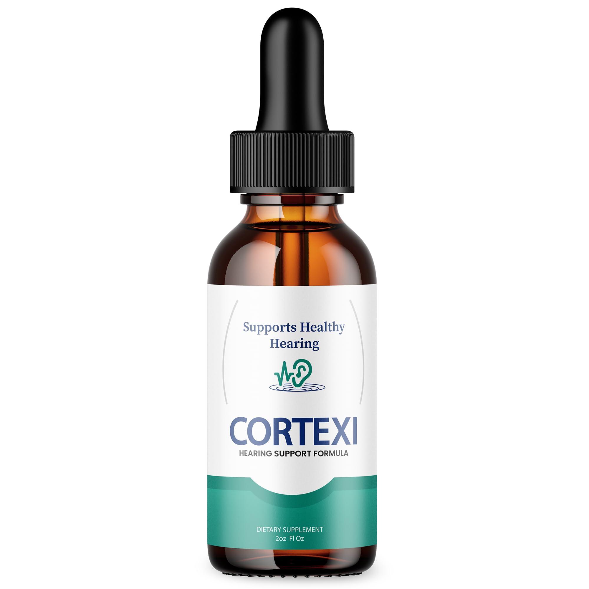 Purvia (Official) Cortexi Tinnitus Treatment Hearing Support with Chromium, Grape Seed, Astragalus, Maca Root - Cortexi Hearing Support Drops Supplement Cortexi Tinnitus Treatment for Ringing Ears (2oz)