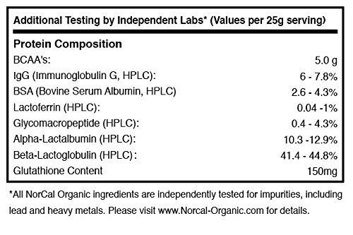 NorCal Organic NorCal Organic Chocolate Whey Protein | 100% USA Grass-Fed, USDA Certified | Naturally Flavored with Raw Cacao from California Family Farms | 32 Ounce (Pack of 1) - 32 Servings