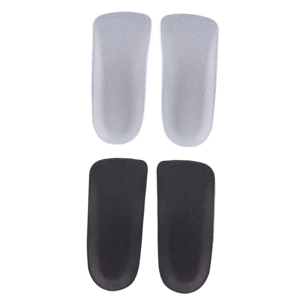 SOIMISS SOIMISS 2 Pairs Insole Heels for Men Heel Pads for Men Heel Lifts for Men Mens Shoe Inserts Shoe Height Pads Heel Lifts for Shoes Foot Protection Pad Increase Lifting Socks Heel Cushion Black,Grey