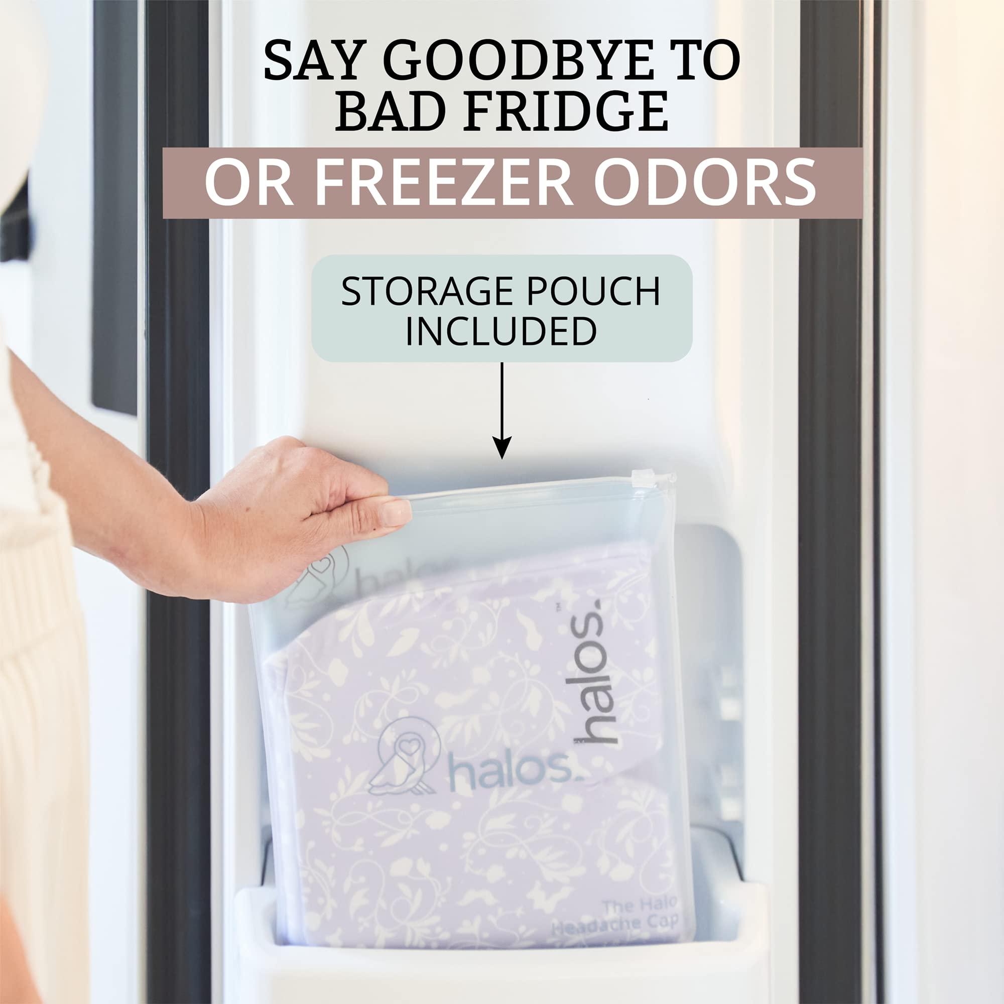 HM Halo Mask Halos Migraine Relief Cap, 30% Thicker, 2X More Cooling Gel, Stays Colder for Longer, Form Fitting Ice Hat, Ice Pack Head Wrap Relief, Tension Headache Relief Cap