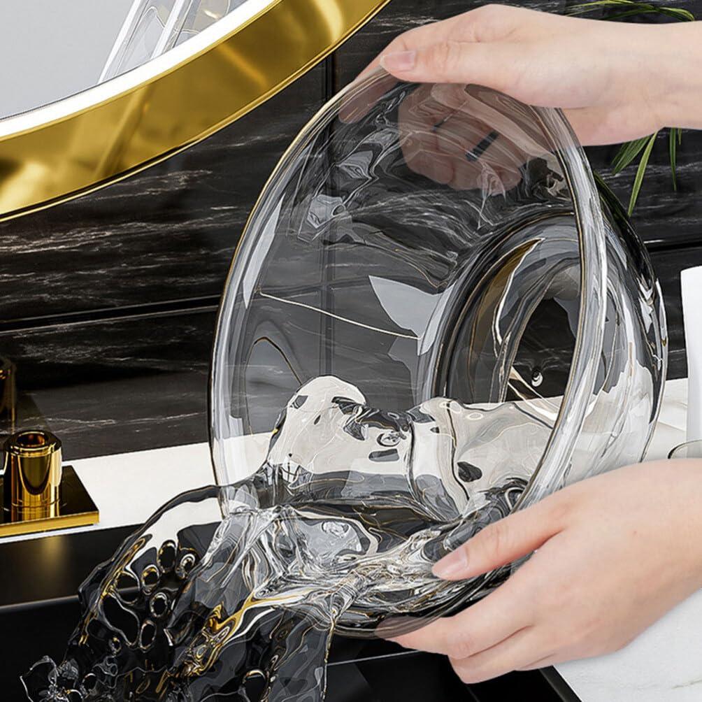 HOLIDYOYO HOLIDYOYO Plastic Wash Tub, Clear Dishpan Basin and Foot Bath for Soaking Feet, Laundry Hand Wash Bucket, Dish Pans for Washing Storage Cleaning Supplies