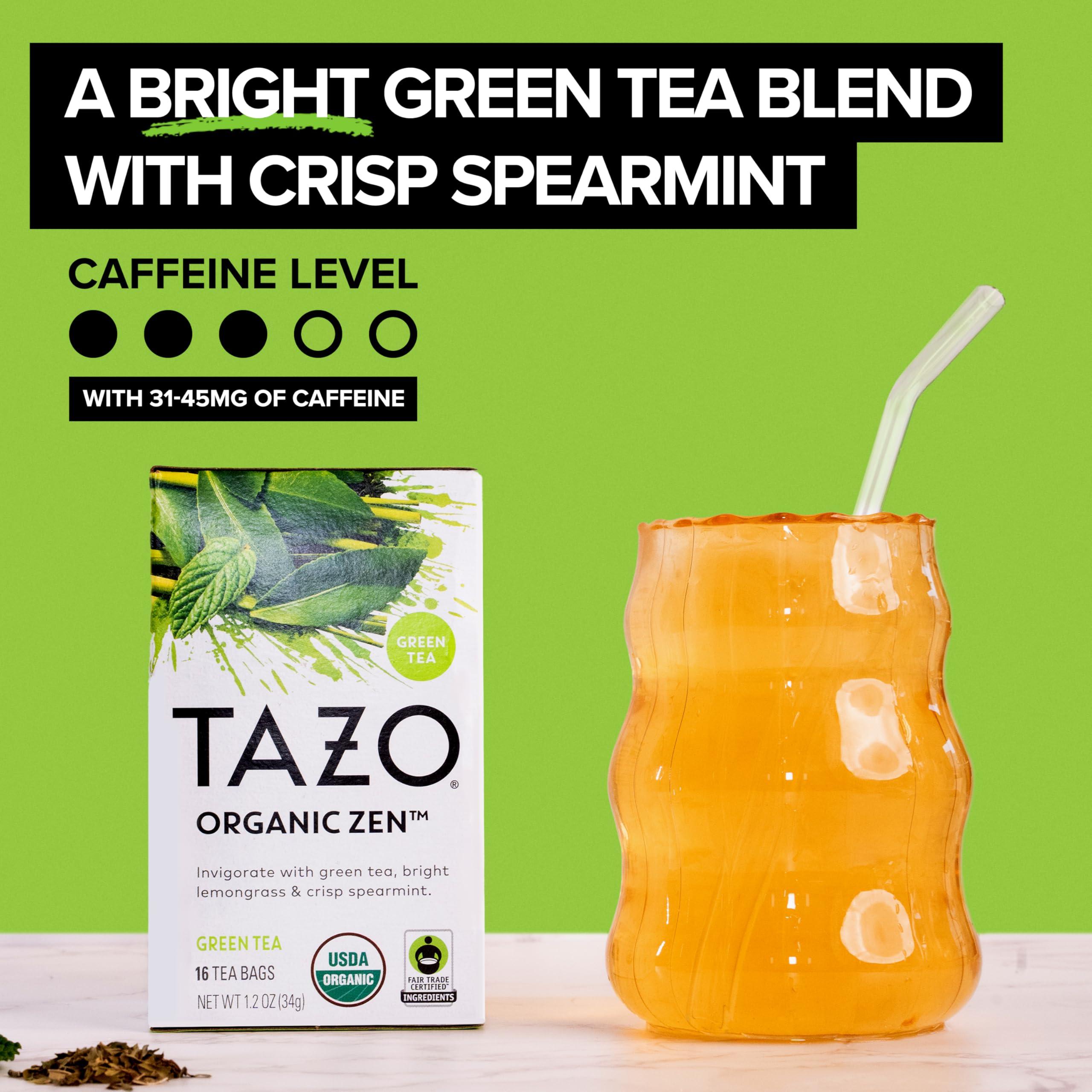 TAZO TAZO Organic Zen Green Tea, 16 Total Tea Bags