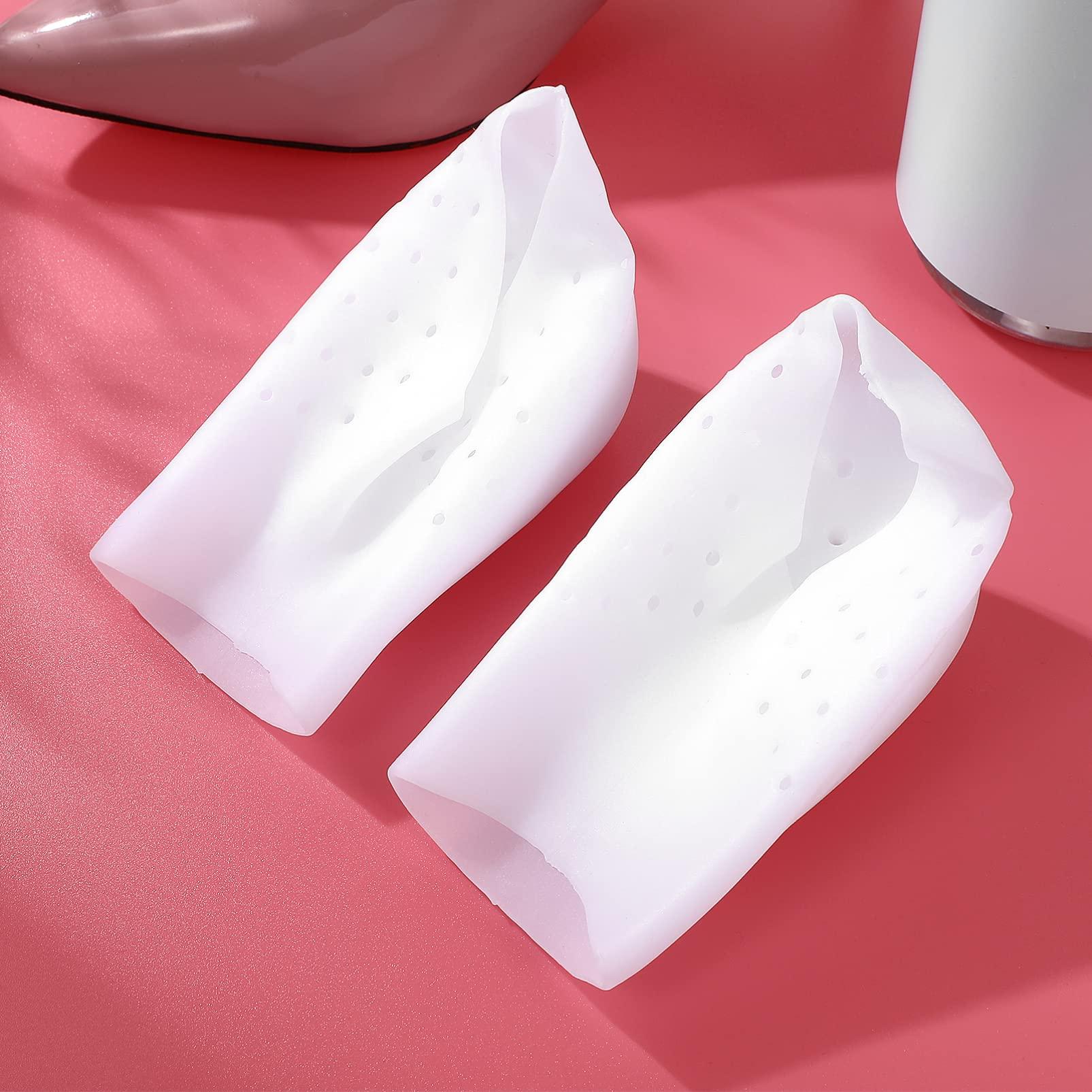 EXCEART 1 Pair Invisible Height Increase Insole, Silicone Heel Protector Invisible Heel Lift Shoe Insoles, Inserts Silicone Heightening Insoles for Men and Women Half Shoe Pad