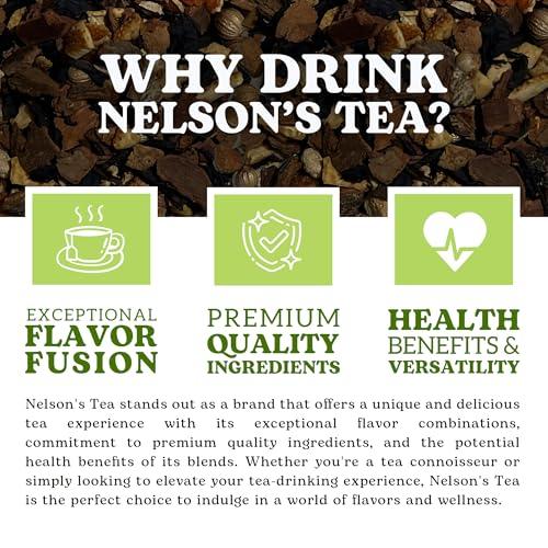 Nelson\'s Tea Nelson\'s Tea - A&J\'s Old Fashioned Cola Tea - Chicory Root, Cinnamon, Black Tea, Coriander, Lemon Peel, Orange Peel and Natural Flavoring - 4 Oz