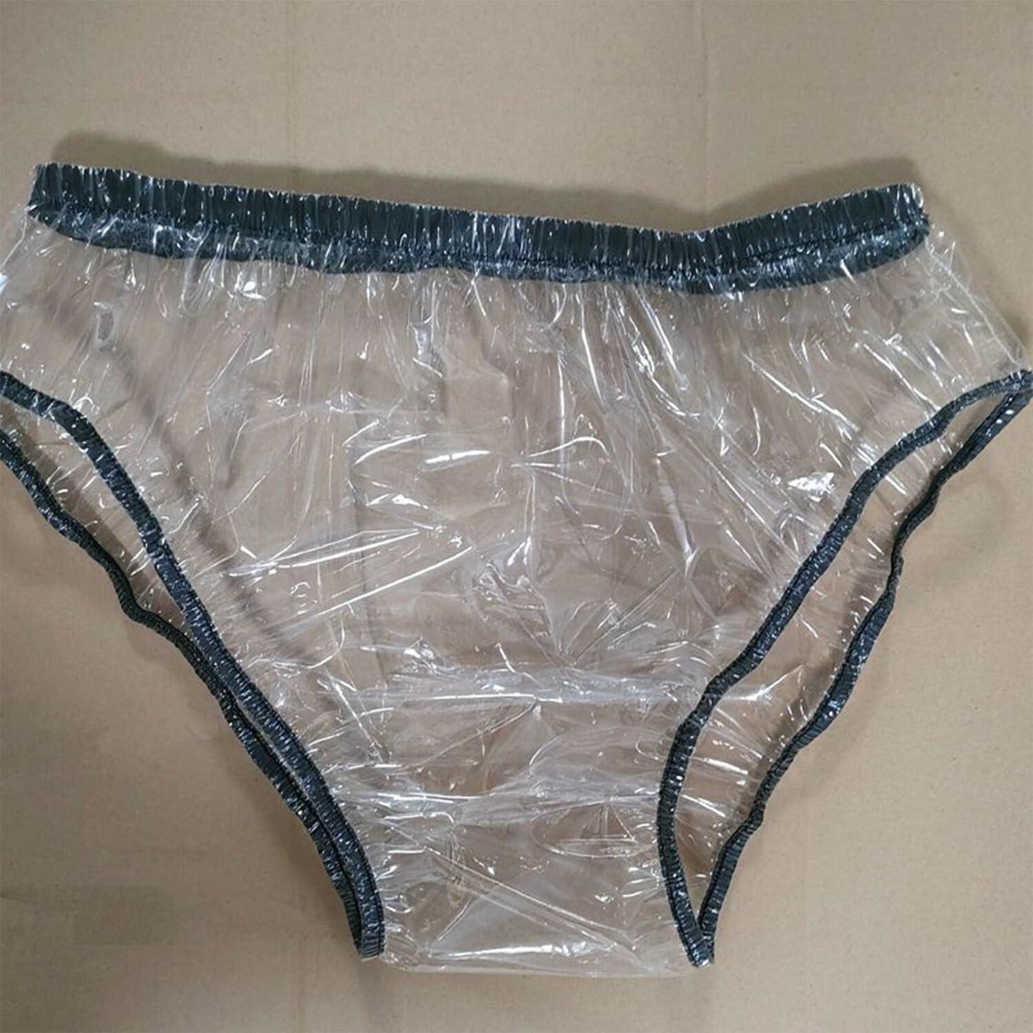 ZALIX Plastic Pants for Adults with Incontinence,Adult Incontinence Pants,Adult Pull-On Over Pants Waterproof Incontinence Brief,Washable Leak Resistant,Unisex Soft,Noiseless and Reusable