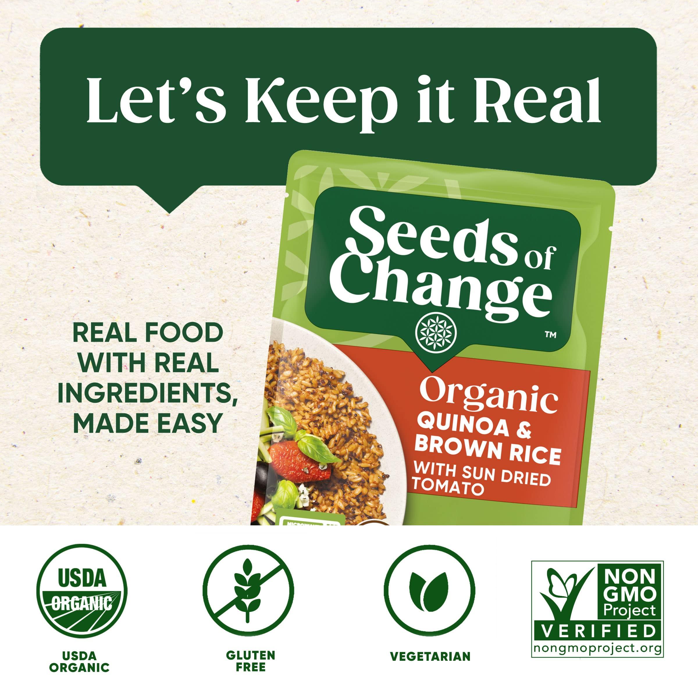 SEEDS OF CHANGE SEEDS OF CHANGE Organic Quinoa & Brown Rice with Sun Dried Tomato, Organic Food, 8.5 OZ Pouch