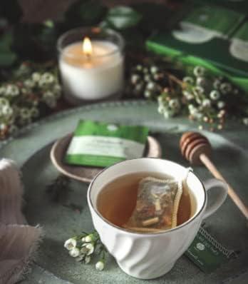 Palais des Ths Palais des Ths - Organic L\'Herboriste N52 - Premium Gourmet Herbal Tea with Anise, Peppermint, and Lemon Balm - 20 Count Biodegradable Cotton Tea Bags Box