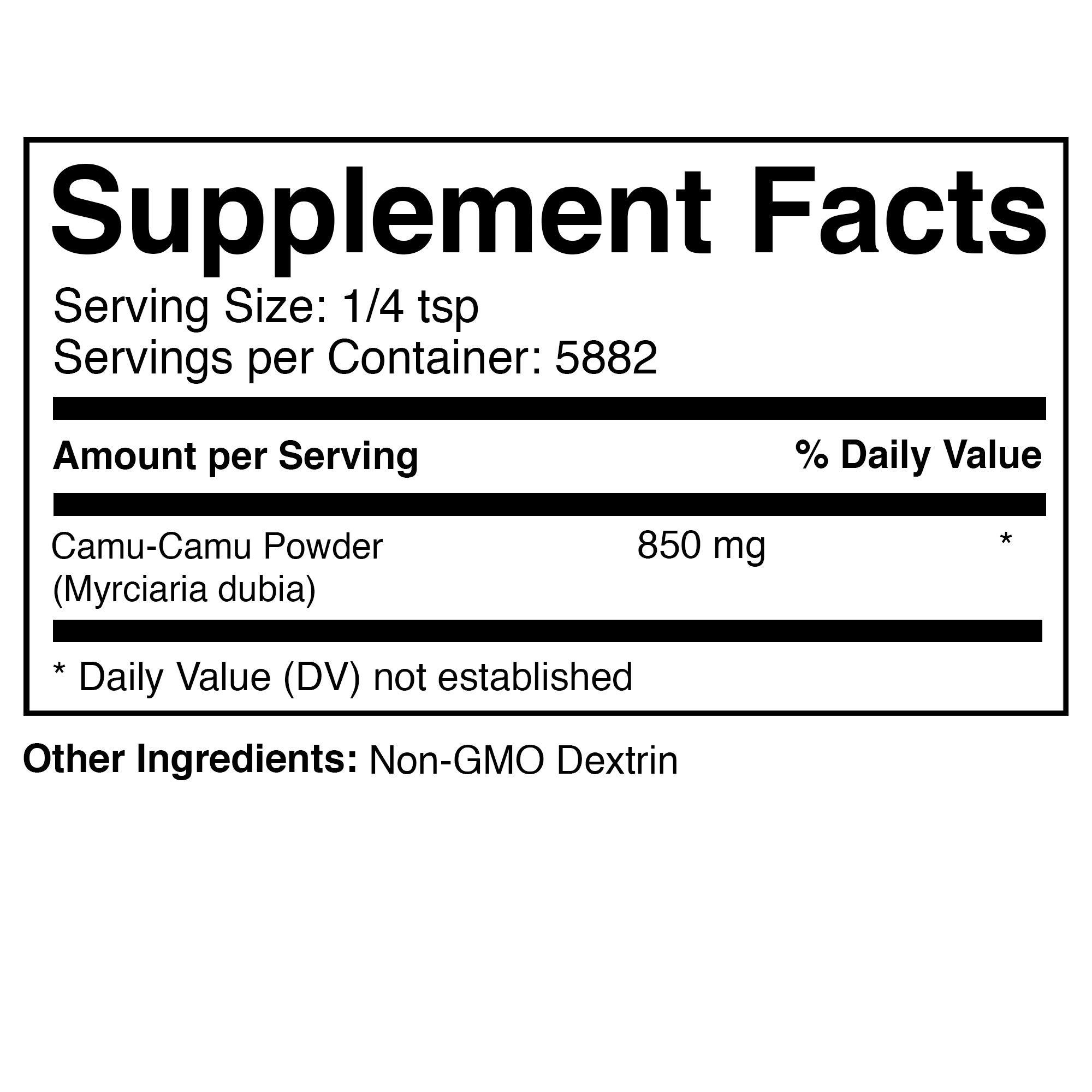 Prescribed For Life Prescribed For Life Camu Camu Powder | Camu Berry Superfood Fruit Powder for Smoothies | 20% Natural Vitamin C Standardized Extract Powder | Gluten Free, Non-GMO, Soy Free, Sugar Free (5 kg / 11 lb)