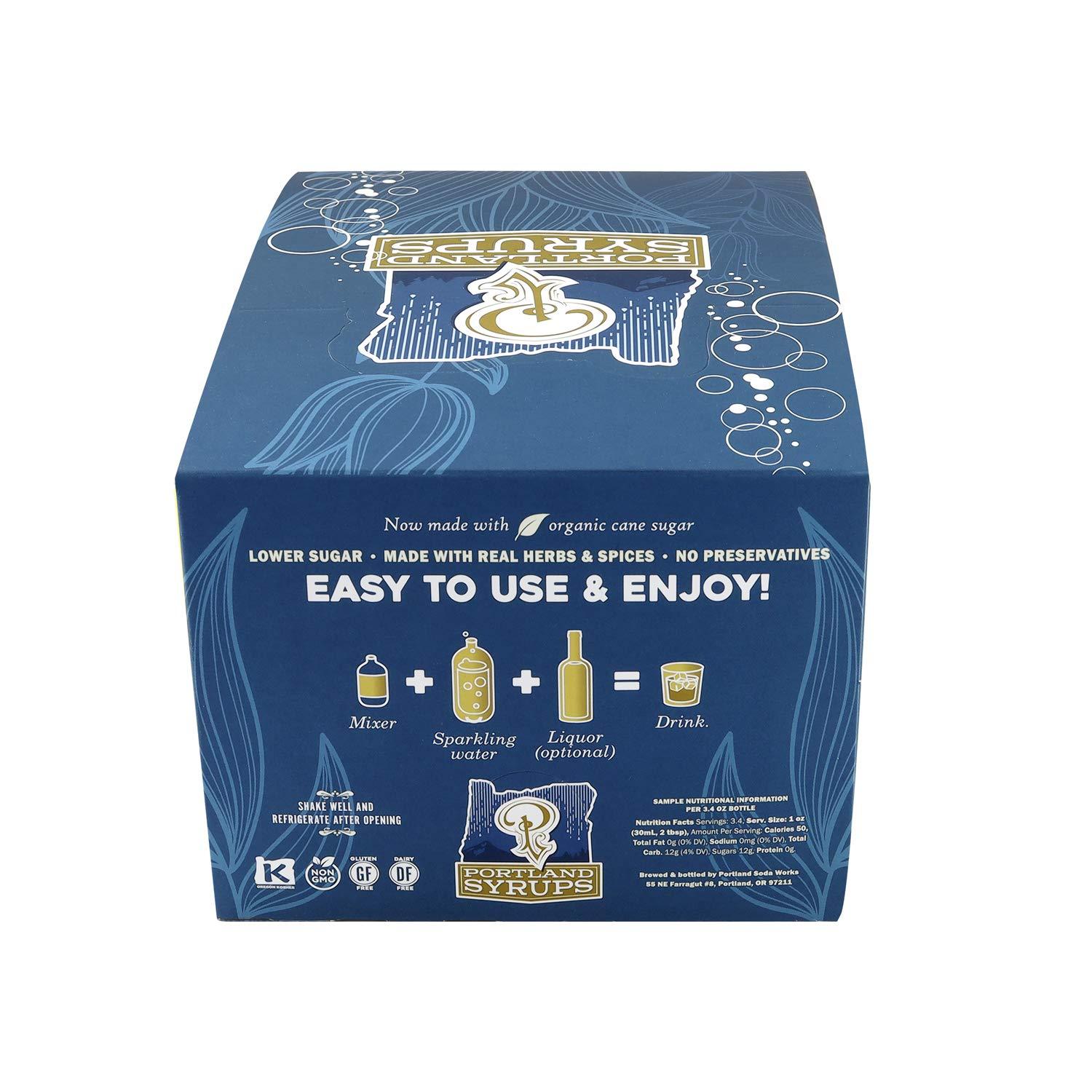 P Portland Syrups Portland Syrups 12-Pack Sampler Set - Explore 12 Flavors for Craft Cocktails, Soda, Tea, Coffee - 3.4 oz Bottles, 3-5 Drinks Each (Pack of 12)