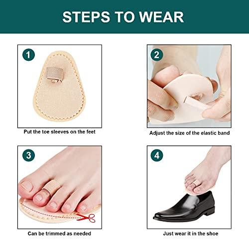 Betinyar 6 Pieces Hammer Toe Straightener, Toe Splint, Toe Regulator Hammer for Crooked Toes, Hammer Toes, Claw Toes and Overlapping Toes