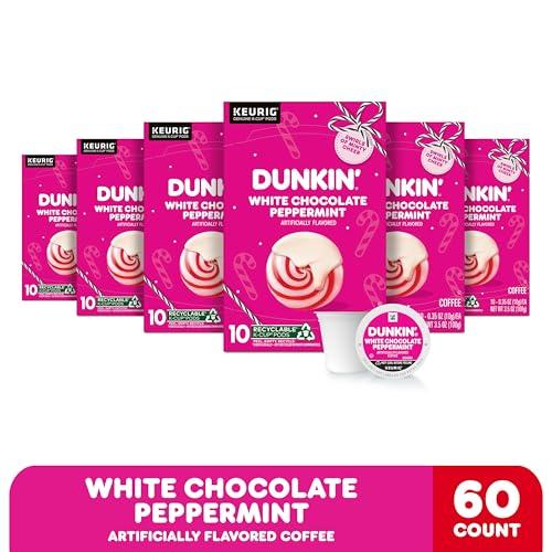 Dunkin' Dunkin Polar Peppermint Flavored Coffee, 60 Keurig K-Cup Pods