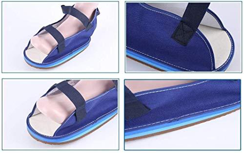 GHzzY Rocker Bottom Post-Op Cast Shoe - Open Toe Sandal for Fracture Recovery - Medical/Surgical Walking Cast Boot for Broken Foot or Toe,XL