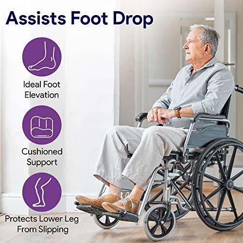 ProHeal Wheelchair Leg Rest Extenders - Prevents Foot Drop and Contact with Wheel Chair Pedal - Wheelchair Accessories to Lift Foot, Align Posture and Seat Position - 16\" - 20\" - 3\" High