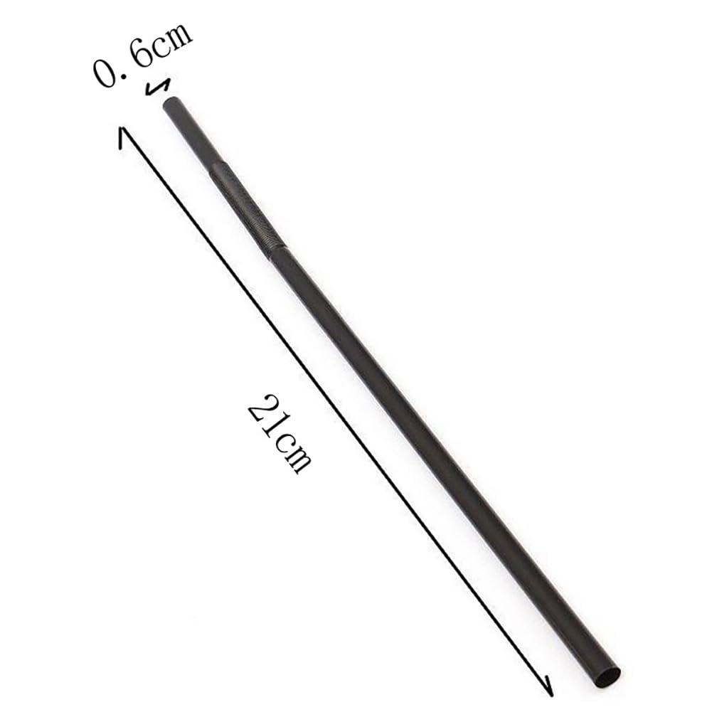 LJJCSFF 200 Pcs Black Plastic Drinking Straws Long Bendy Straws Disposable Flexible Drinking Straws Party Decorations Straws For Juice Cocktails