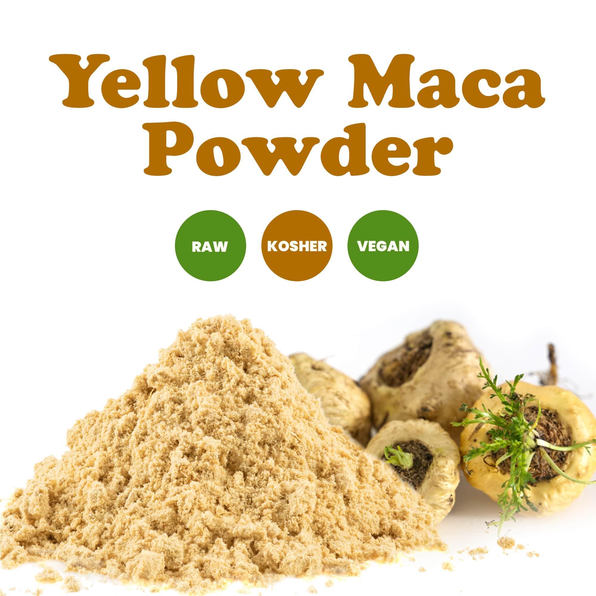 Food to Live Food to Live Yellow Maca Powder, 2 Pounds – Raw Ground Maca Root, Vegan, Kosher, Keto, Non-Gelatinized, Bulk, Rich in Vitamin C