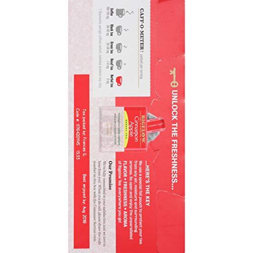 Bigelow Tea Bigelow Cinnamon Apple Herbal Tea Bags 28-Count Boxes (Pack of 6) Cinnamon Apple Hibiscus Flavored Herbal Tea Bags All Natural Non-GMO