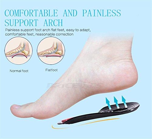 Price Xes Flatfoot Orthopedic Insole O/X Type Leg Correctors Straightener Soft Gel Shock Absorption Arches Bow Legs Support Foot Plantar Fasciitis Pain Relief Gel Corrective Sport Pads Heel Protector (L)