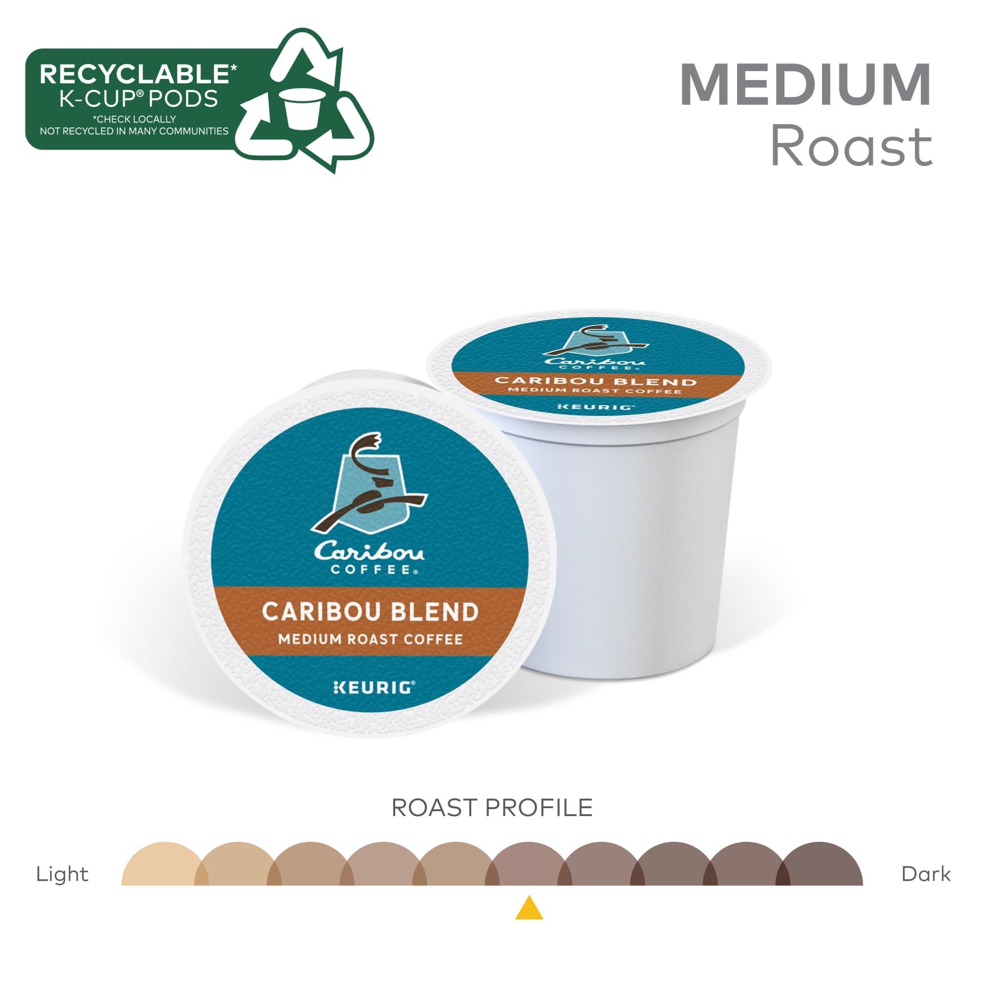 Caribou Coffee Caribou Coffee Single-Serve Coffee K-Cups®, Caribou Blend, Carton Of 4 K-Cups, Box Of 24 Cartons