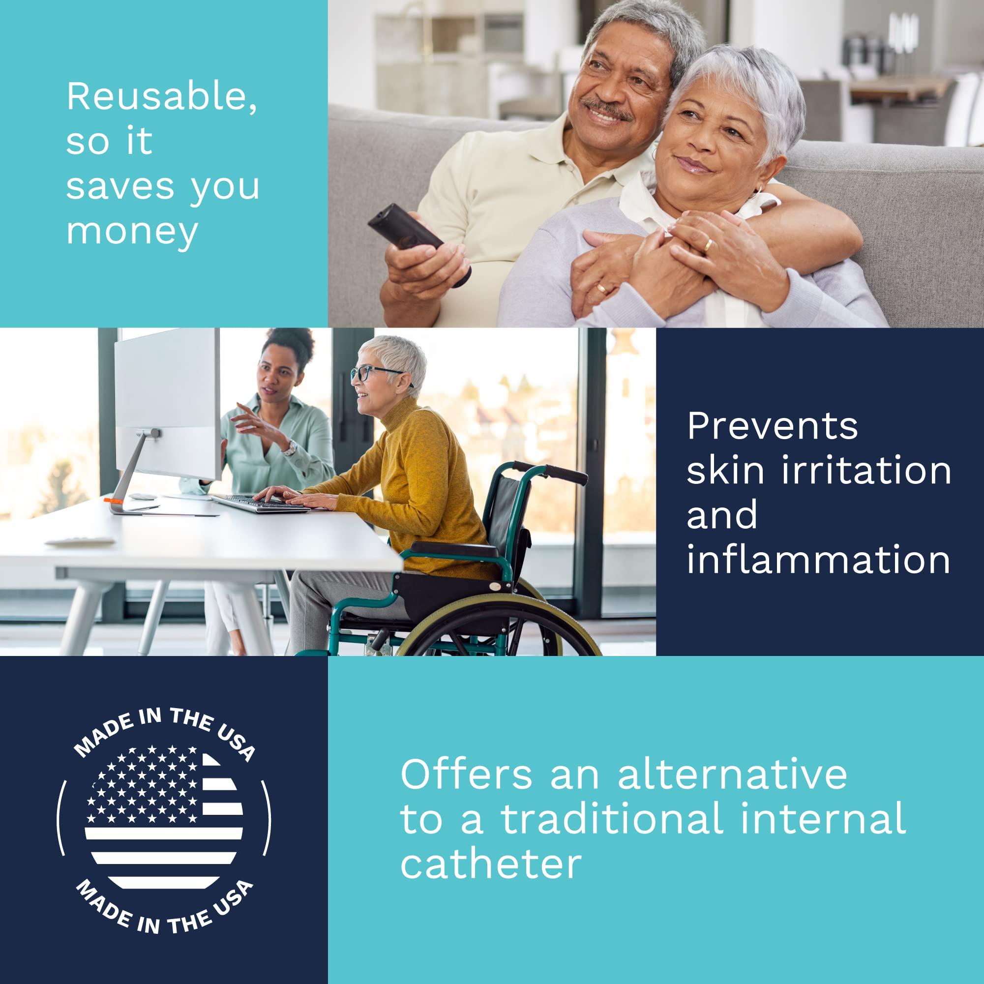 DEMETECH DemeTECH Ur24T F15 Female External Catheter, Catheter Attachment for Aspirator, Bladder-Control Catheter