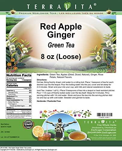 TerraVita Red Apple Ginger Green Tea (Loose) (8 oz, ZIN: 541660)