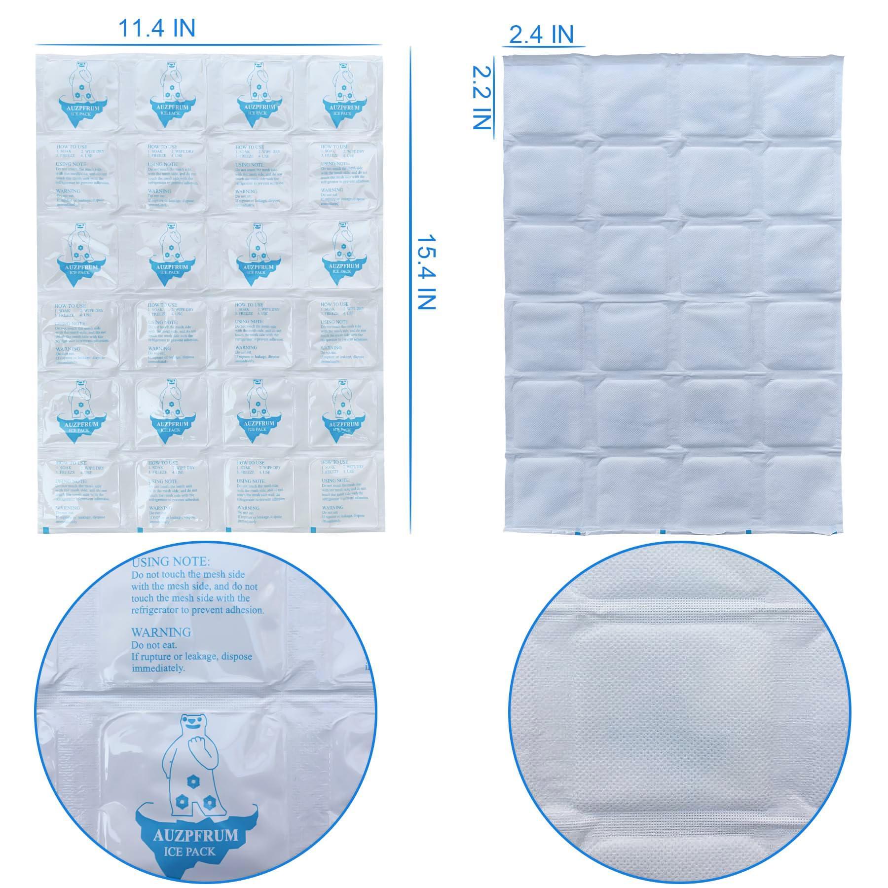 TarppedRock TarppedRock Dry Ice Pack for Shipping Frozen Food, Reusable Ice Packs for Coolers Long Lasting, Flexible Cold Packs Sheets for Lunch Box (5 Large Sheets)