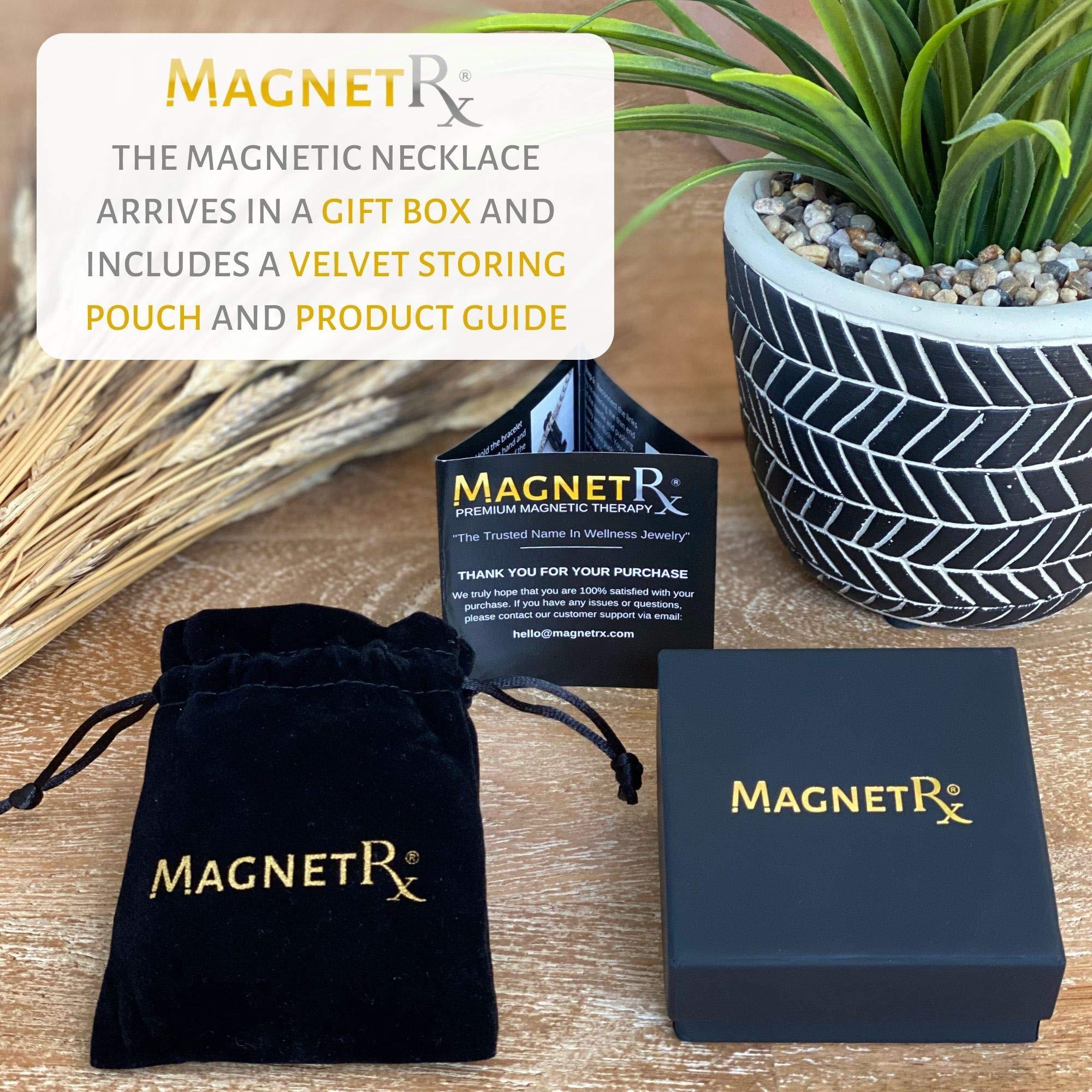 MagnetRX MagnetRX Copper Magnetic Necklace - Ultra Strength Magnetic Copper Necklace for Men and Women - 99.9% Pure Copper Necklace with 62 Magnets (21.50 Inches)
