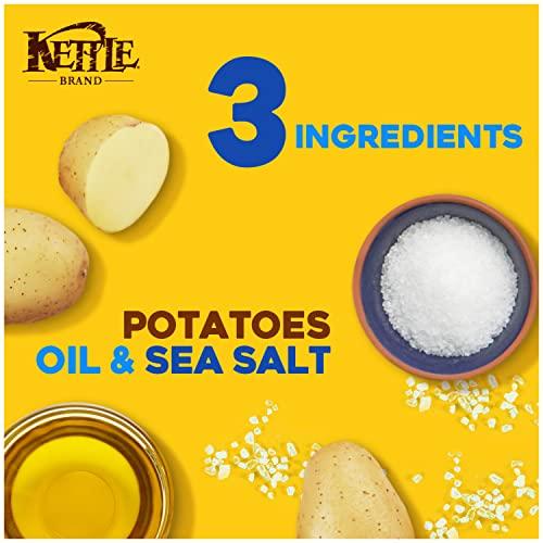 Kettle Brand Kettle Brand Potato Chips, Sea Salt Kettle Chips, Party Size, 13 Oz (Pack of 9)