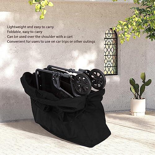 PenRux PenRux Rollator Travel Bag, Waterproof Wheelchair Bag for Folding Walker Large Capacity Oxford Cloth Wheelchair Transport Bag, 45.3x31.5x15.7inch
