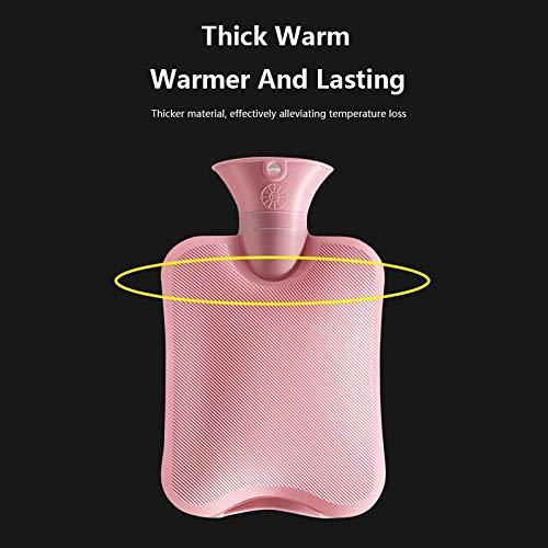 OliviaLiving OliviaLiving Hot Water Bag Hot Water Bottle 2 Liters Heat Up and Refreezable Hot Cold Pack with Knit Cover for Pain Relief Hot Cold Therapy