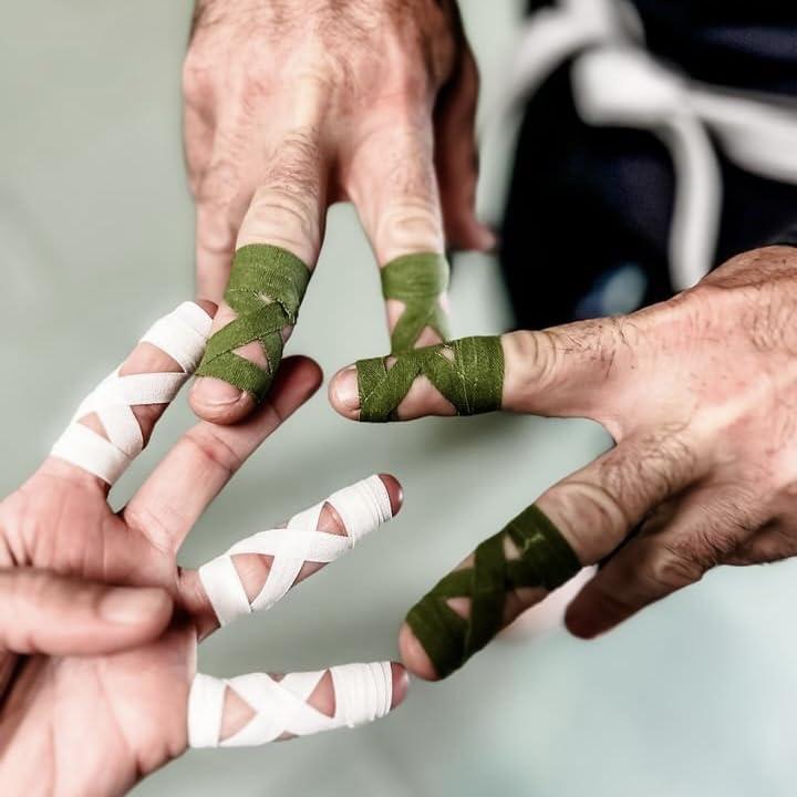 Bighorn Athletics Bighorn Athletics Jiu Jitsu Finger Tape | Athletic Sports Tape for Injuries & Support: BJJ, Judo, MMA, Rock Climbing, Volleyball, Crossfit, Hands & Toes | 0.3-Inch x 45-feet, 8-Rolls, Military Green