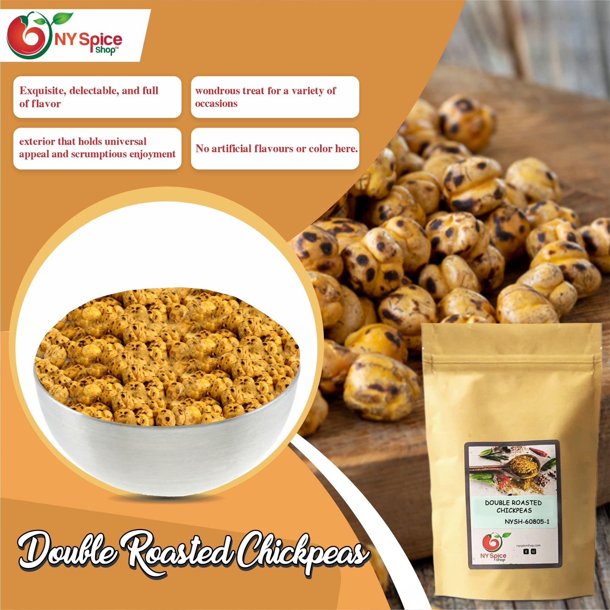 NY Spice Shop NY Spice Shop Yellow Double Roasted Chickpeas - 3 Pound Crispy Crunchy Dried Chickpeas Roasted - Bulk Healthy Snacks