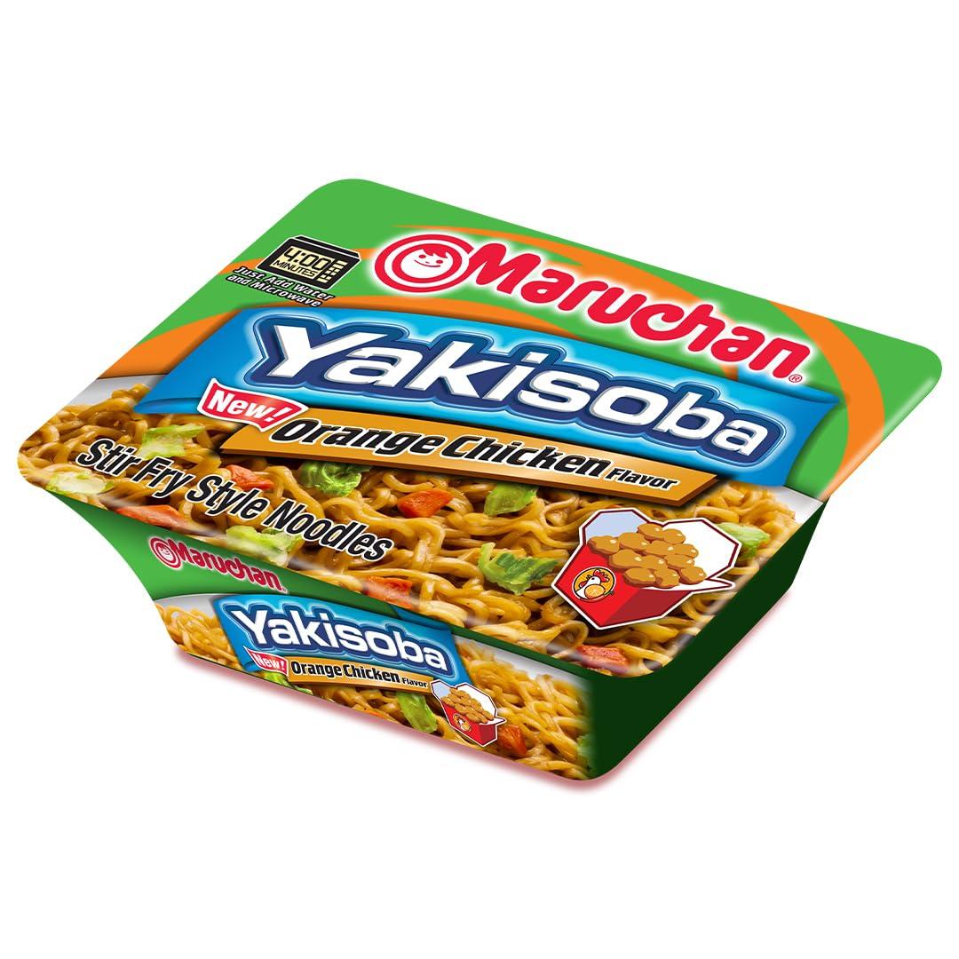 Maruchan Maruchan Yakisoba Orange Chicken, Japanese Instant Ramen Noodles, 4.23 Oz, 8 Count