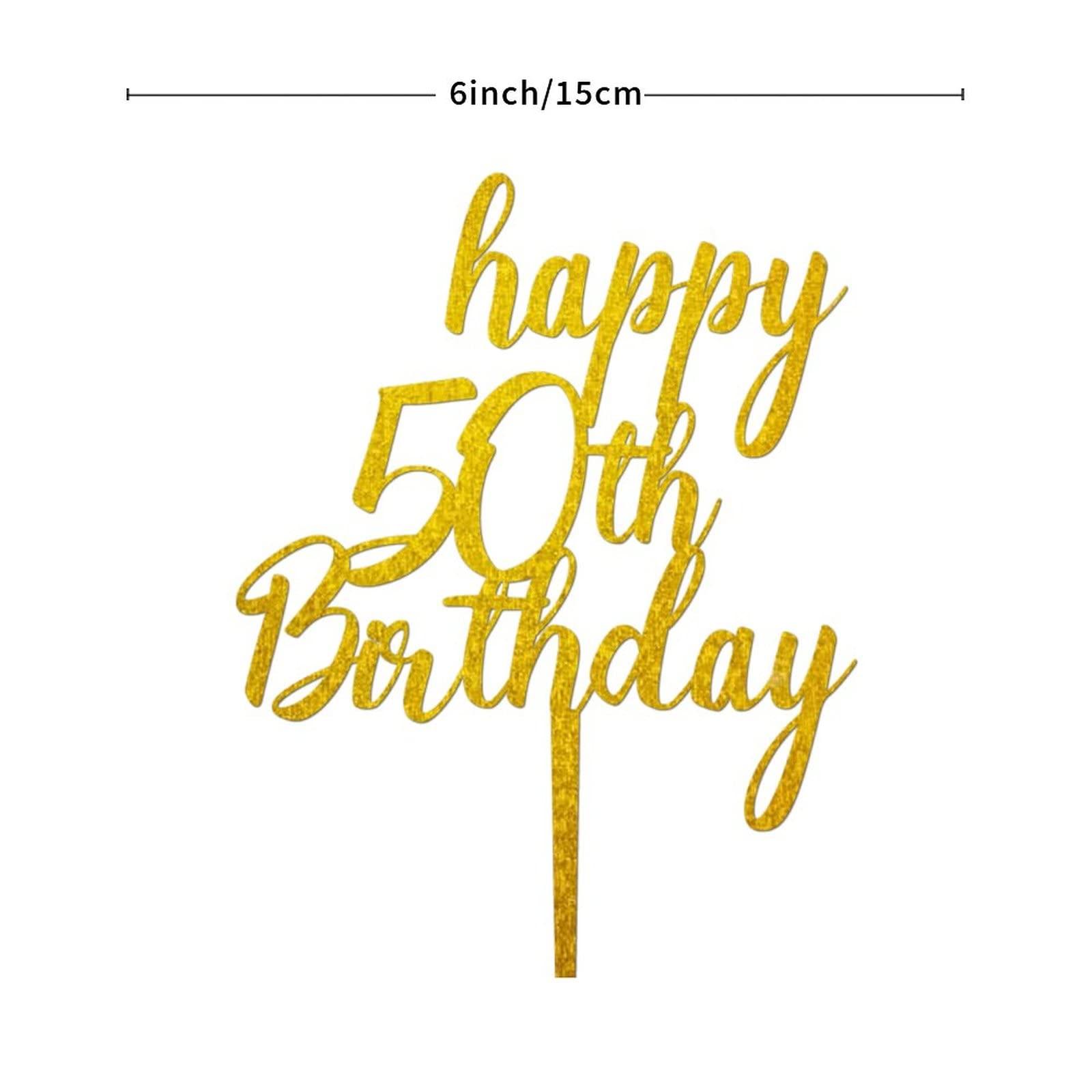 YJHLBHDIAN Dancing Girl Birthday Cake Topper Gold Acrylic Happy Birthday Party Decorations Cake Topper Custom Birthday Party Decorations Cake Topper Gift to Children Adults Men Women Gold Cake Toppers