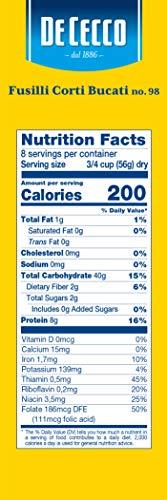 De Cecco De Cecco Pasta, Fusilli Corti Bucati, 1 Pound (Pack of 12)