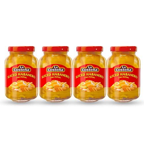 La Costeña La Costea Sliced Habanero Peppers 7.4 oz (4-Pack)