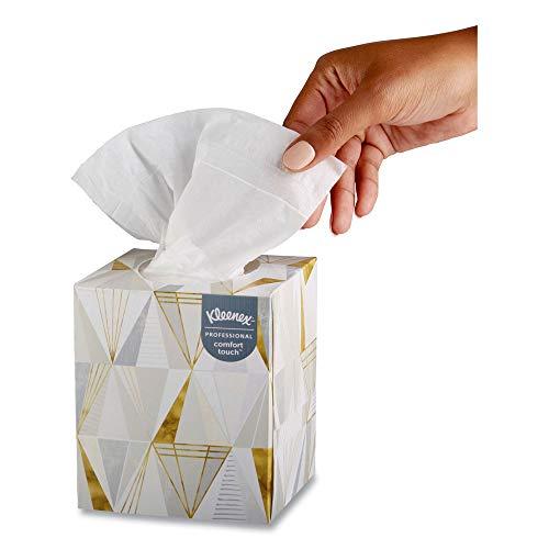 Kimberly-Clark Kleenex 21200 95 Sheets/Box 3 Boxes/Pack Boutique White Facial Tissue - 2-Ply, Pop-Up Box