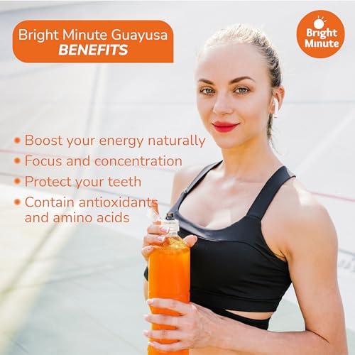 BRIGHT MINUTE Bright Minute Guayusa infusion 50 teabags | Coffee Alternative & Addition | 55mg of natural caffeine per small 1.5G (0.05OZ) bag, Calm and Wakeful Energy Boost!