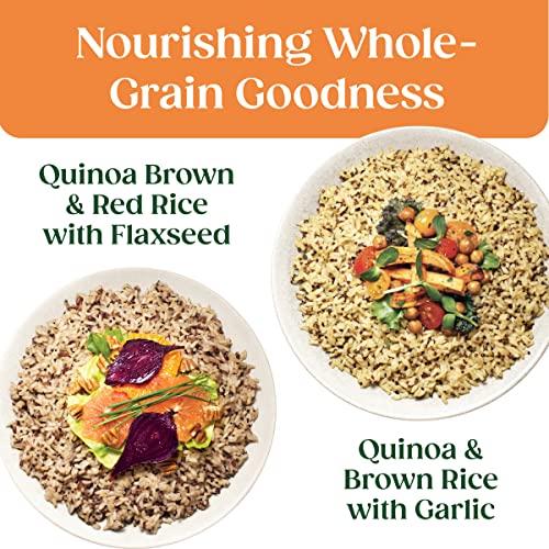 SEEDS OF CHANGE SEEDS OF CHANGE Organic Rice Variety Pack Quinoa and Brown Rice with Garlic & Quinoa Brown & Red Rice with Flaxseed, Microwaveable Ready to Heat, 8.5 Ounces (Pack of 6)