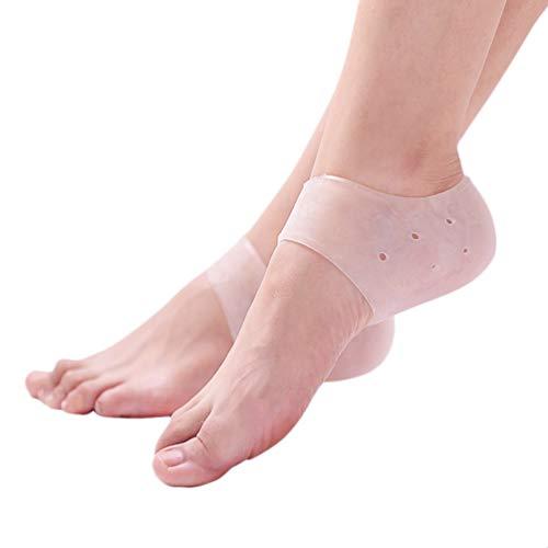 Milisten Milisten Pair Heel Protector Heels for Women high Heel Sock Gel Heel Socks Skin feet Pressure Socks Heel Pads Cracked Heel Socks Silicone Socks for Dry feet moisturizing White Man