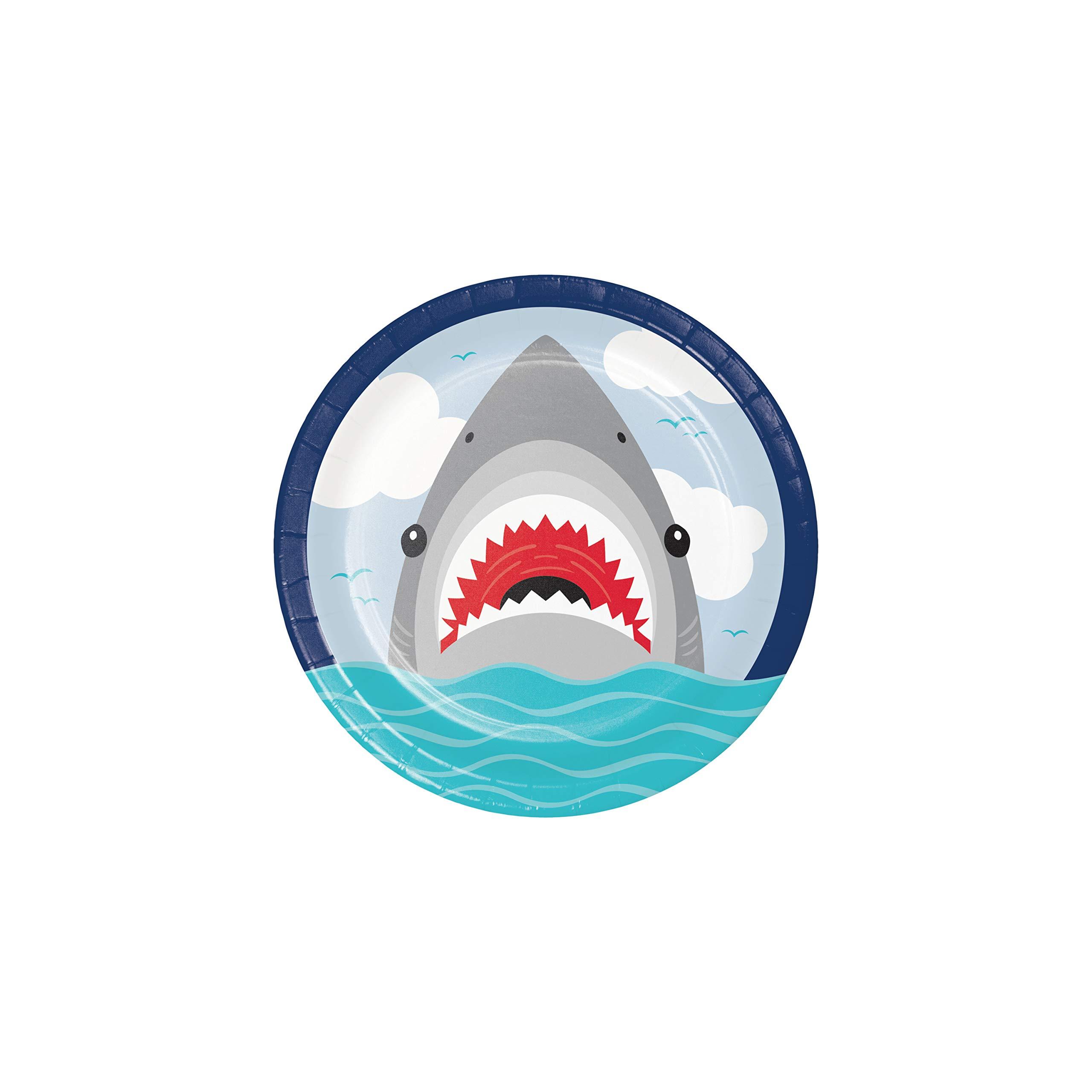 Creative Converting Shark Party Paper Plates, 8 ct