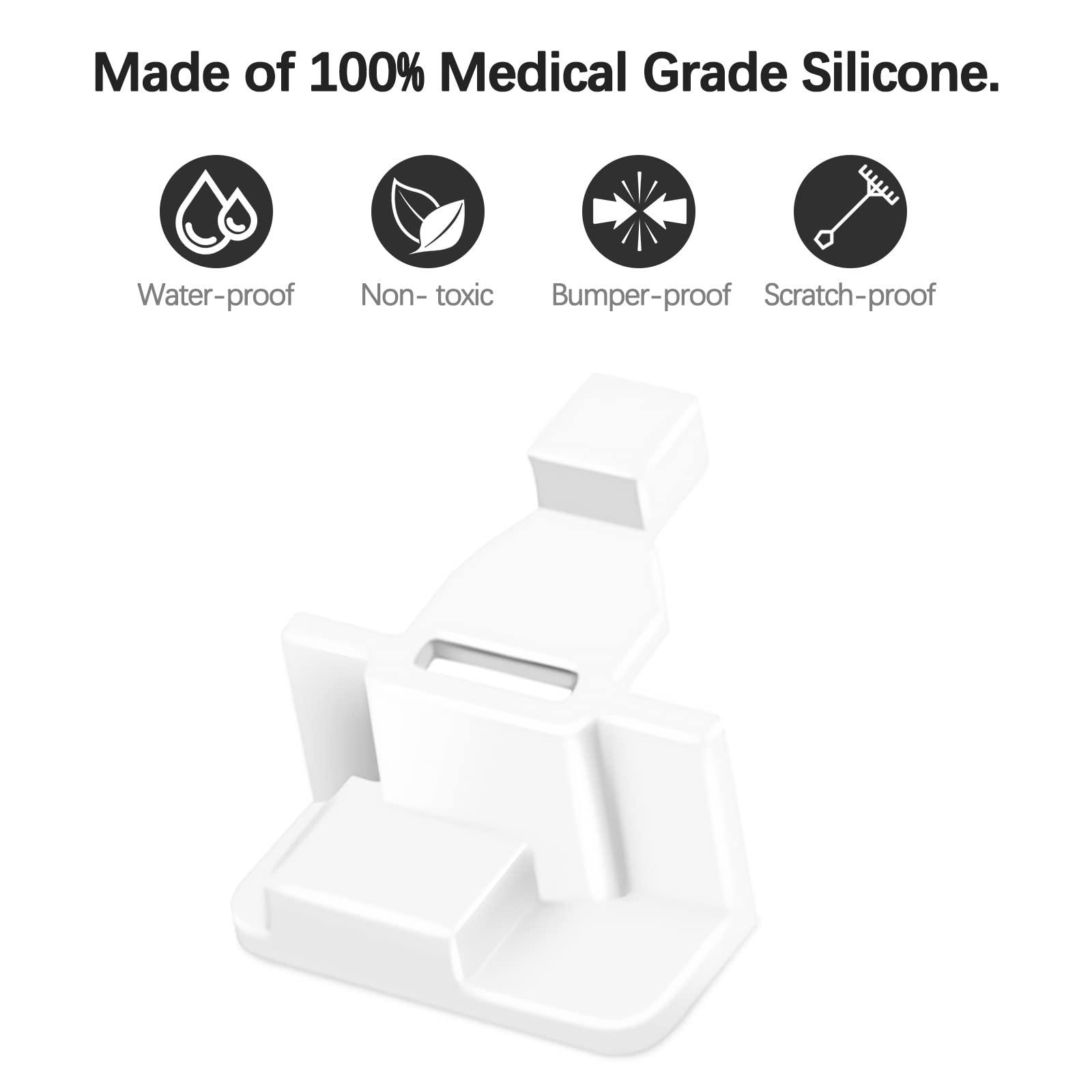 ETCBNIU ETCBNIU Silicone Saltwater Pods Refills Accessories Compatible with Navage Nasal Care Nasal Irrigation System - Save Salt Water pods for Easy Operation (12 Pack -White)