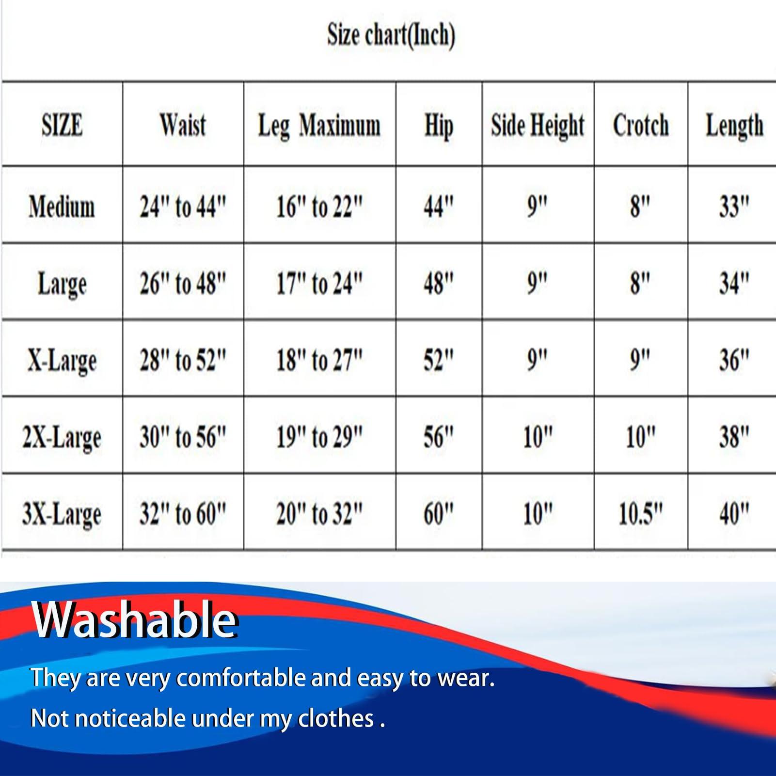 Generic Generic Adult Incontinence Underwear for Men, Adult Diapers Covers for Men and Women Washable (XX-Large)