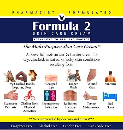 Formula 2 Skin Care Formula 2 Skin Care Cream - 8 oz. jar Pharmacist Formulated Moisturizer and Barrier Cream
