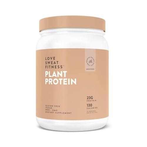 Love Sweat Fitness Love Sweat Fitness Organic Vegan Protein Powder | Peanut Butter | 23g Protein, 14 Servings, Plant Based, Gluten Free, Non-GMO